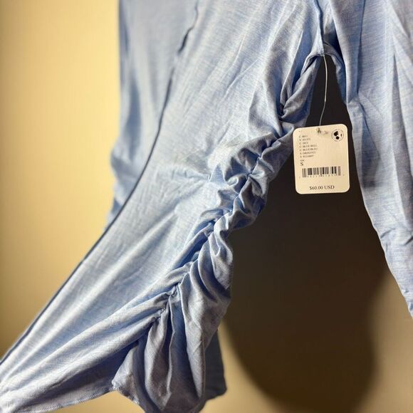 Free People Movement X Hatch Maternity Right On Run Layer Top Blue Bell Small - Picture 7 of 8